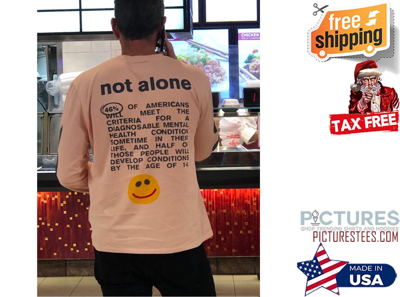 Not alone of americans will meet the criteria for a diagnosable mental health condition sometime in their life and half of those people will develop conditions by the age of 14 shirt