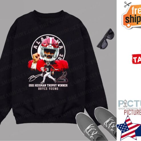 Official 2021 Heisman Trophy Winner Bryce Young Alabama Crimson Tide Signature Shirt