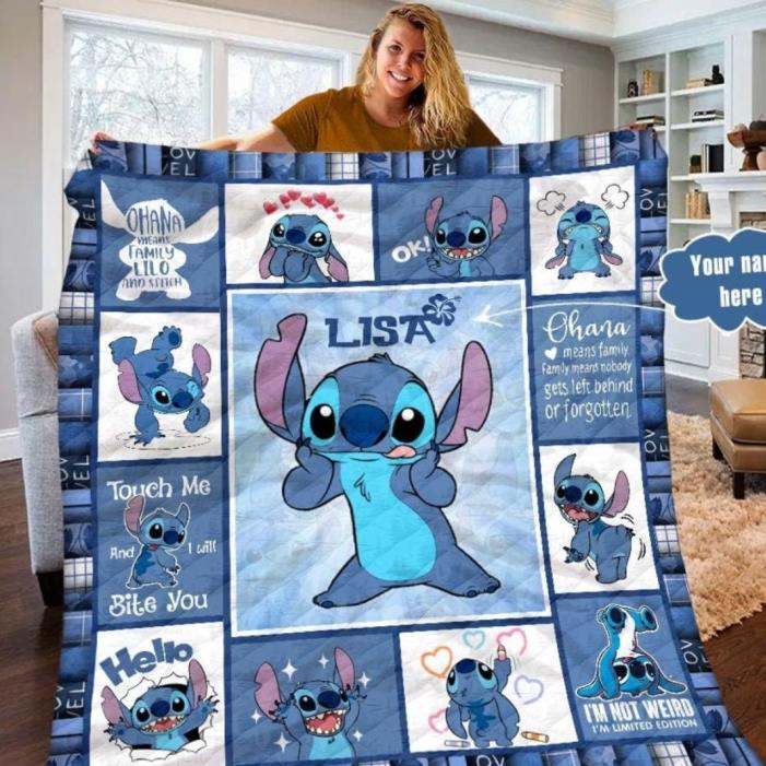 Blanket  Stitch Gift For Daughter, Son, Grandkid  Stitch Lover Gift  Disney Blanket  Christmas Decoration Blanket