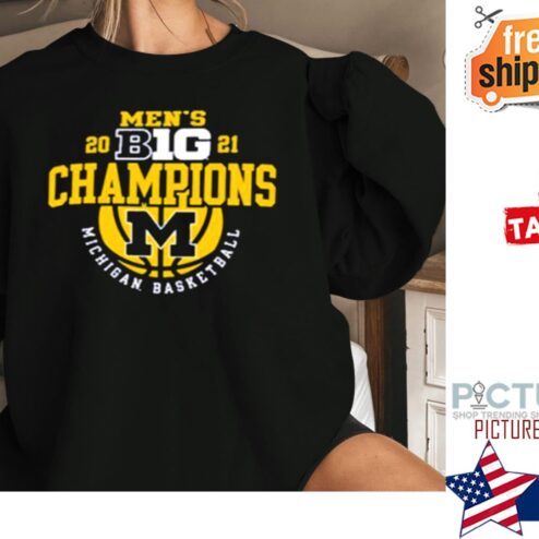 Official Champion University Of Michigan Basketball Big Ten Champions Shirt