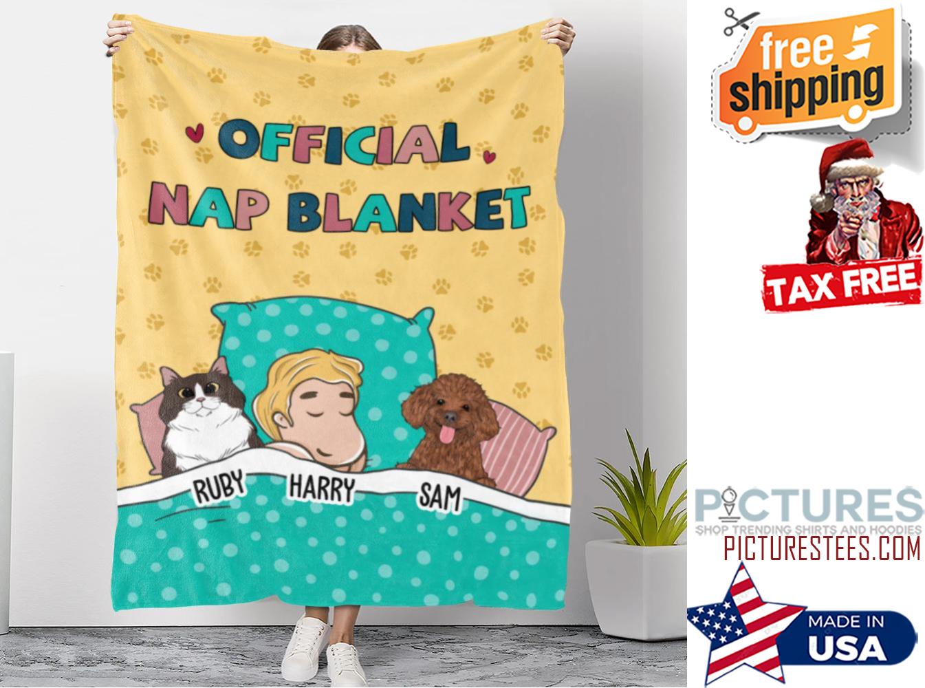 OFFICIAL NAP BLANKET PERSONALIZED CUSTOM FLEECE BLANKET OFFICIAL NAP BLANKET PERSONALIZED CUSTOM FLEECE BLANKET