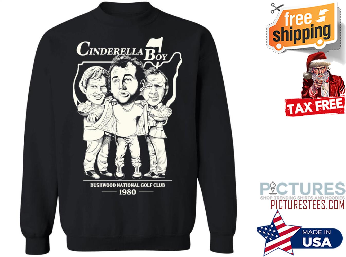 Original cinderella Boy bushwood national golf cub 1980 sweatshirt