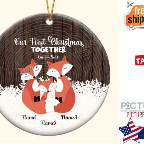 Our First Christmas Together Personalized Ceramic Ornament
