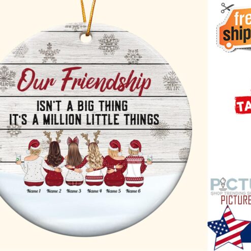 Our Friendship This Christmas Personalized Ceramic Ornament