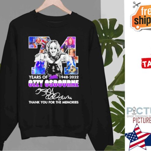 Ozzy Osbourne Signature Thanks For The Memories Shirt
