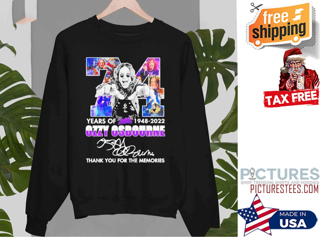 Ozzy Osbourne Signature Thanks For The Memories Sweatshirt