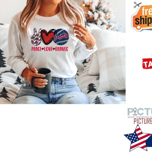 Peace Love Atlanta Braves World Series 2021 Shirt