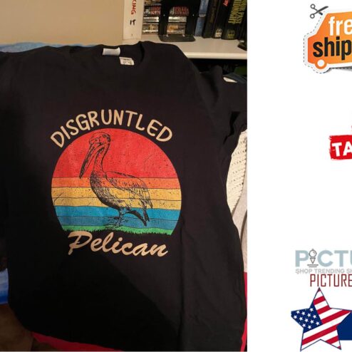Pelican disgruntled pelican retro sunset vintage shirt