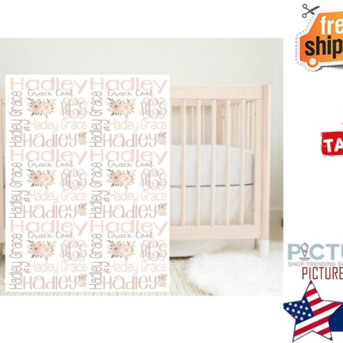 Personalized Baby Blanket, Monogrammed Baby Blanket, Name Blanket