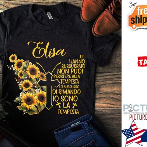 Personalized butterfly le hanno sussurrato non puoi resistere alla tempesta lei sussurro di rimando io sona la tempesta custom name shirt