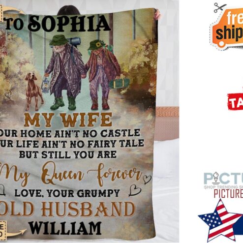 Personalized Camping Our Home Ain t No Castle Fleece Blanket