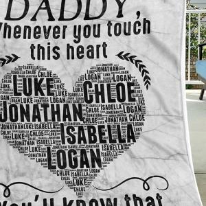 Personalized Custom Name to My Dad, Daddy Fathers Day ,Fleece Sherpa Blanket Bed Throw Size ,Tapestry Wall Hanging from Son Daughter Kids Blanket unisex, hoodie, sweatshirt Personalized Custom Name to My Dad, Daddy Fathers Day ,Fleece Sherpa Blanket Bed Throw Size ,Tapestry Wall Hanging from Son Daughter Kids Blanket unisex, hoodie, sweatshirt