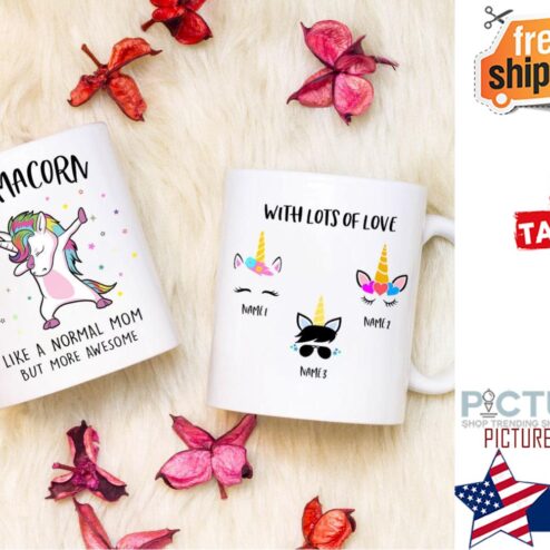 Personalized Family Mamacorn More Awesome Unicorn Mug
