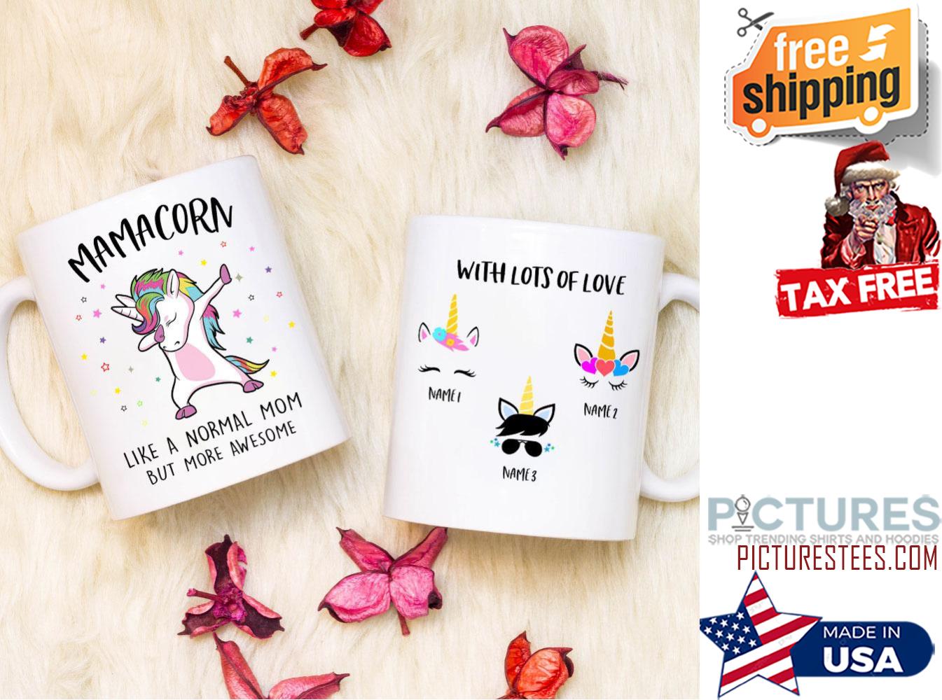 Personalized Family Mamacorn More Awesome Unicorn Mug