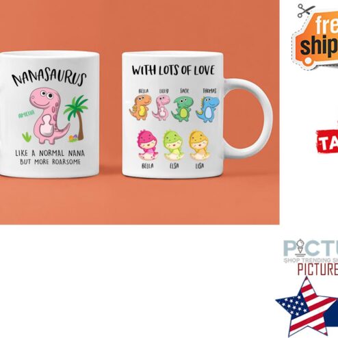 Personalized Family Nanasaurus But More Roarsome Mug