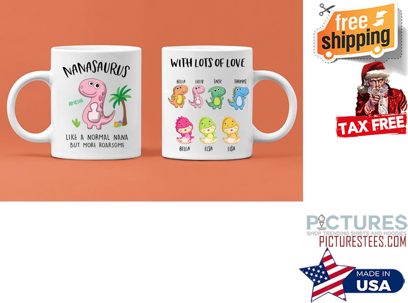 Personalized Family Nanasaurus But More Roarsome Mug