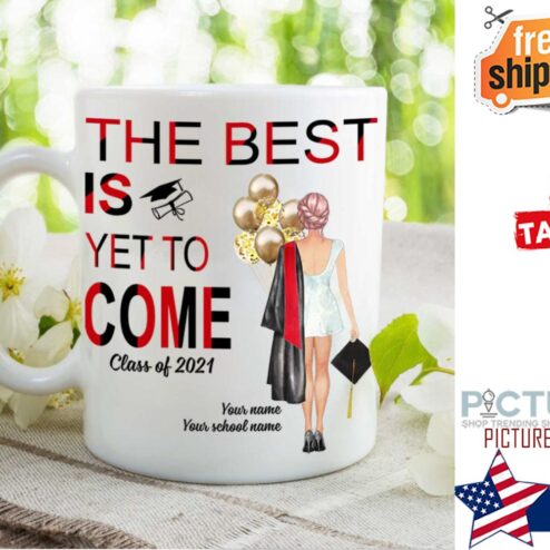 Personalized Girl Balloon Graduation 2021 Mug