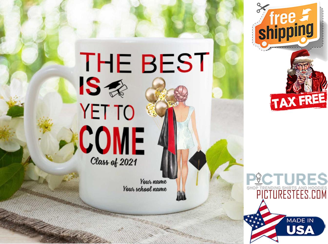 Personalized Girl Balloon Graduation 2021 Mug
