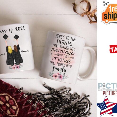 Personalized Mug Best Friends Graduation 2021
