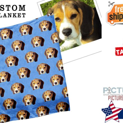 Personalized Photo Pet blanket, Custom Pet Face blanket, Picture Blanket ,Personalized Dog Mom Gift,Collage Pattern Blanket ,Dorm Blanket