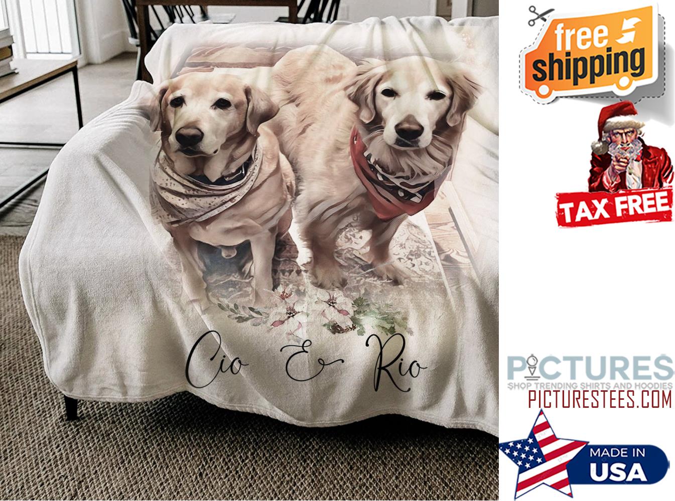 pet portrait personalized blanket for adults pet memorial gift for pet personalized photo blanket
