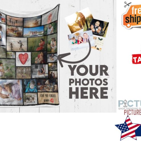 Photo blanket customized, Mom blanket