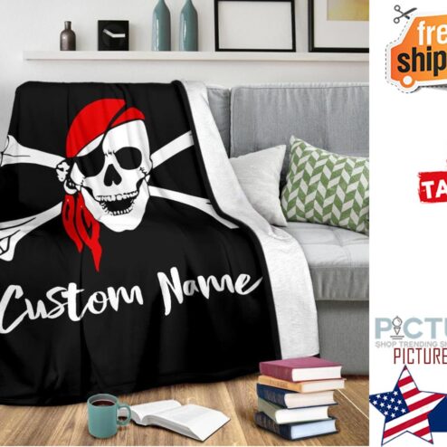 Pirate Blanket Pirate Throw Blanket Pirate Fleece Blanket
