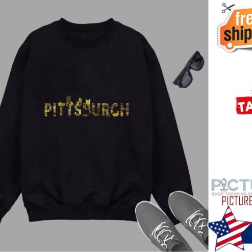 Pittsburgh Skyline Black and Yellow City Shirt