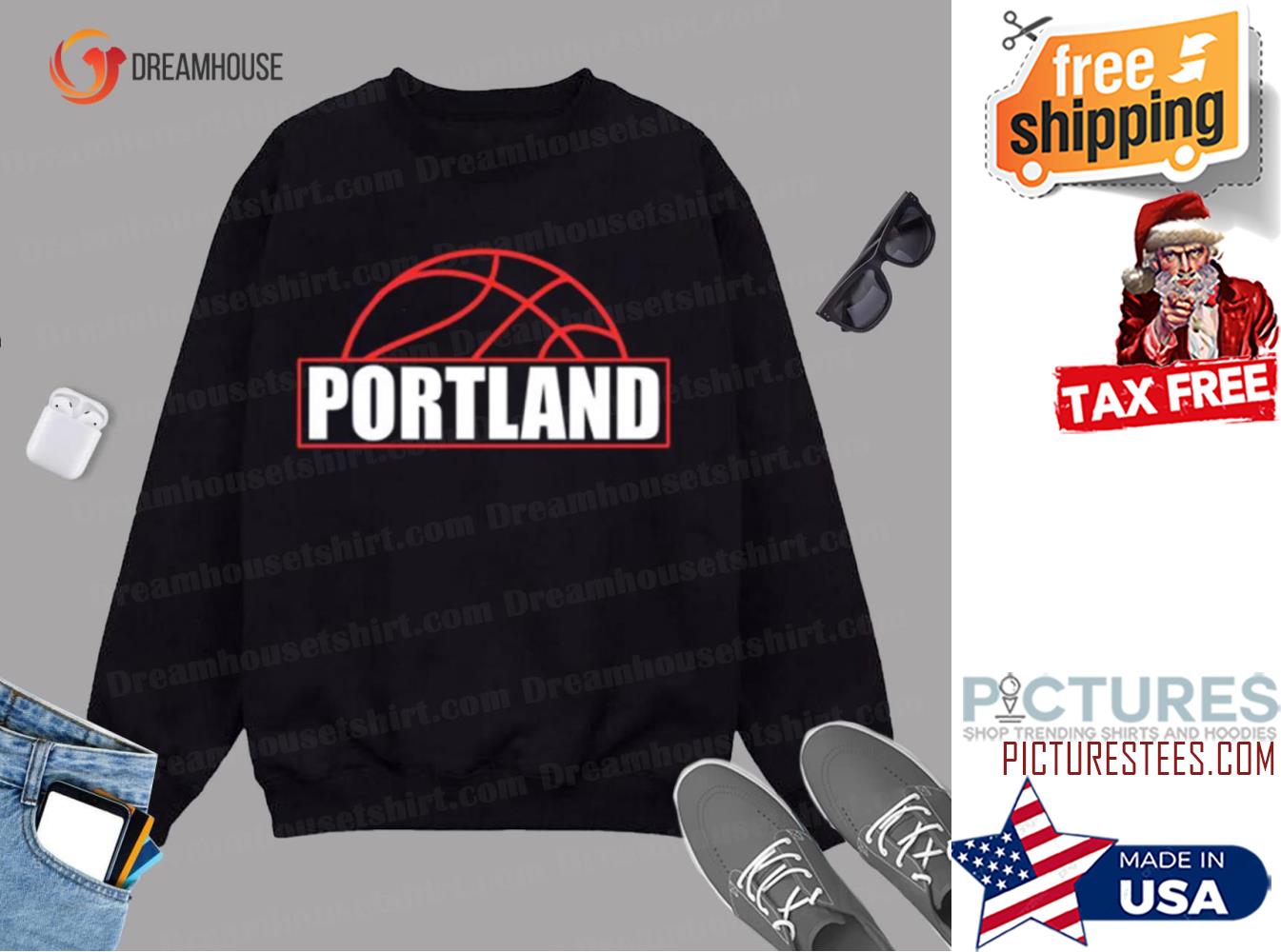 Portlandrail Blazers Classic Logo Design Sweatshirt