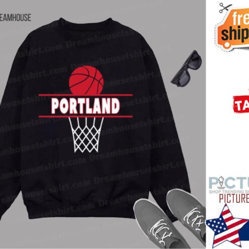 Portlandrail Blazers Logo Design Shirt