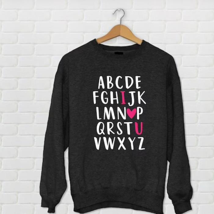 Alphabet I Love You Valentine's day shirt