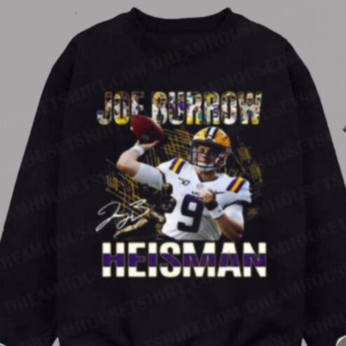 Joe Burrow Heisman LSU Tigers Football Team Signature Shirt