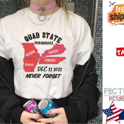 Quad State Tornado Kentucky Arkansas Missouri Tennessee Shirt