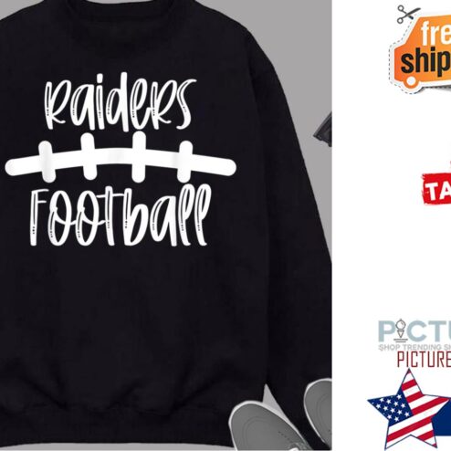 Raiders Football School Spirit Team Mascot Game Night Shirt