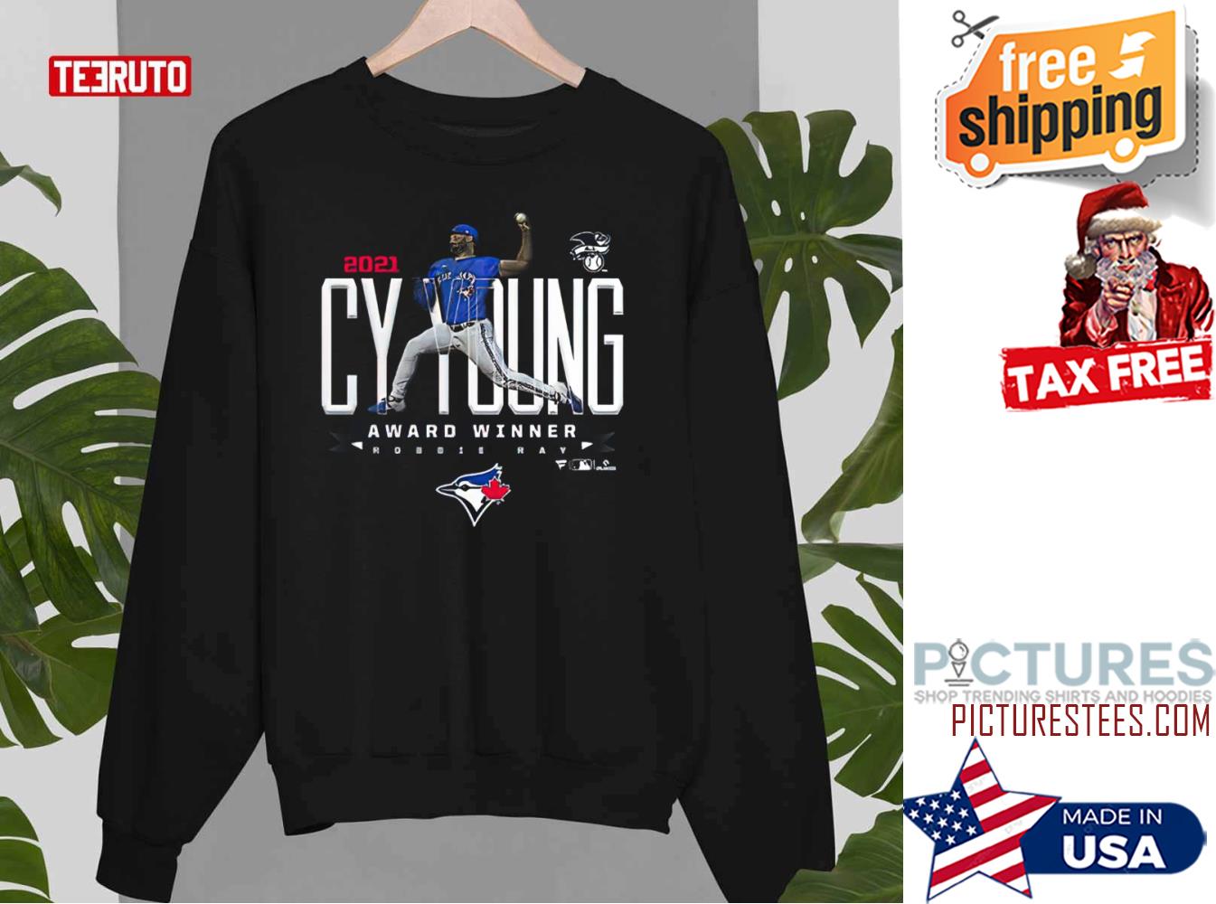 Robbie Ray Toronto Blue Jays 2021 AL CY Young Award Sweater