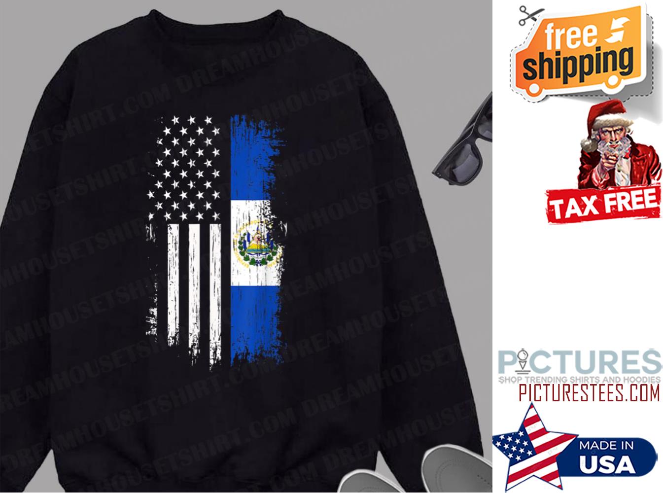 Salvadoran America Flag Sweatshirt