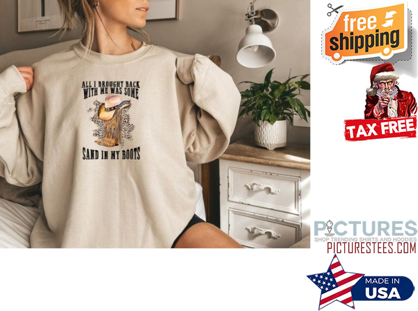 Sand in My Boots Country Music Sweatshirt