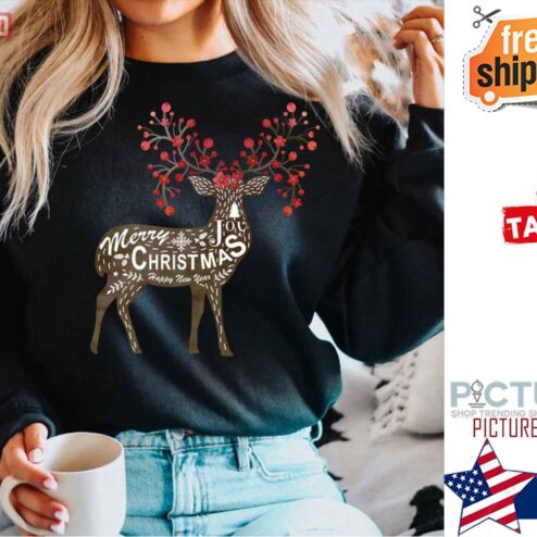 Scandinavian Folk Art Reindeer Norwegian Shirt