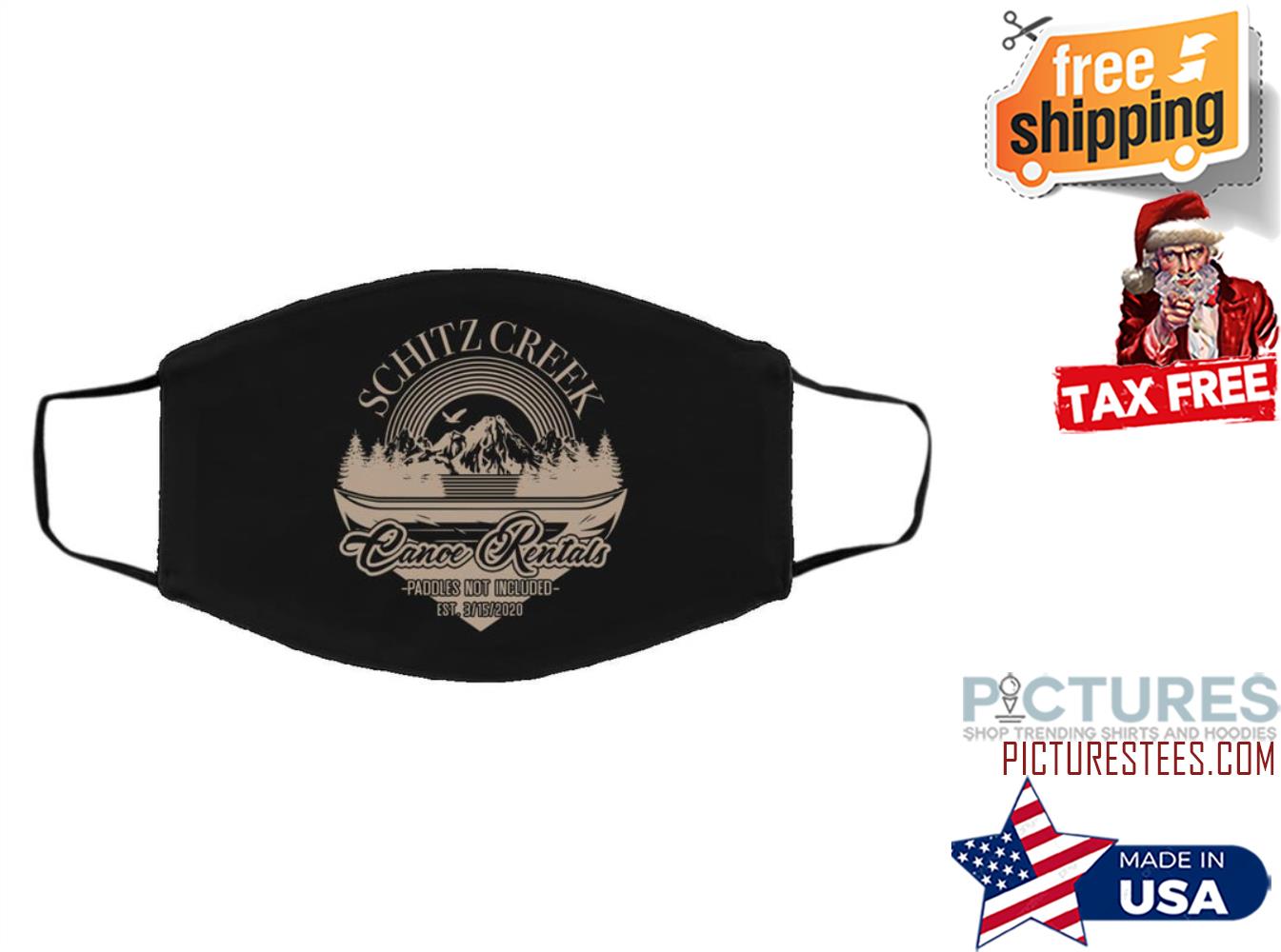 Schitz Creek Canoe Rentals paddles not included face mask