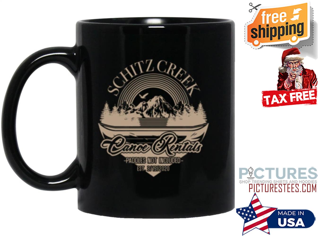 Schitz Creek Canoe Rentals paddles not included mug