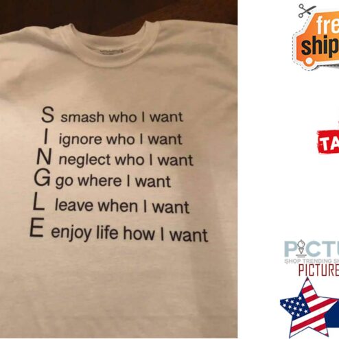 Single smash who I want ignore who I want shirt