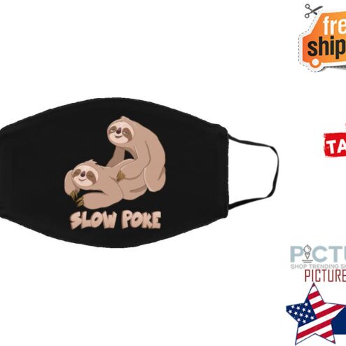 Sloth Slow Poke face mask