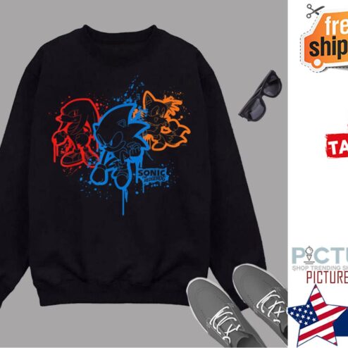 Sonic and Friends Spray Paint Shirt