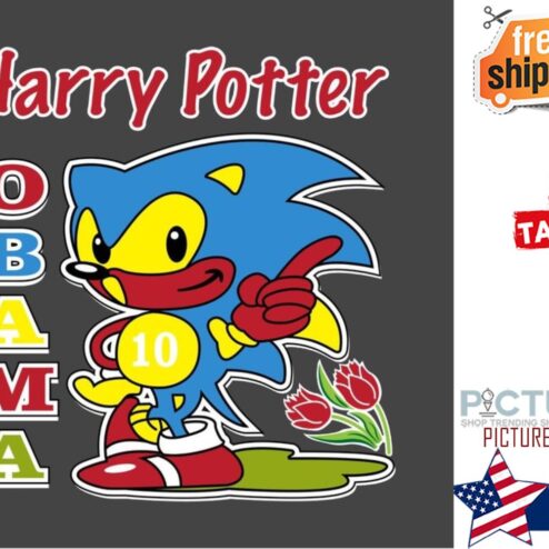 Sonic Harry Potter Obama shirt