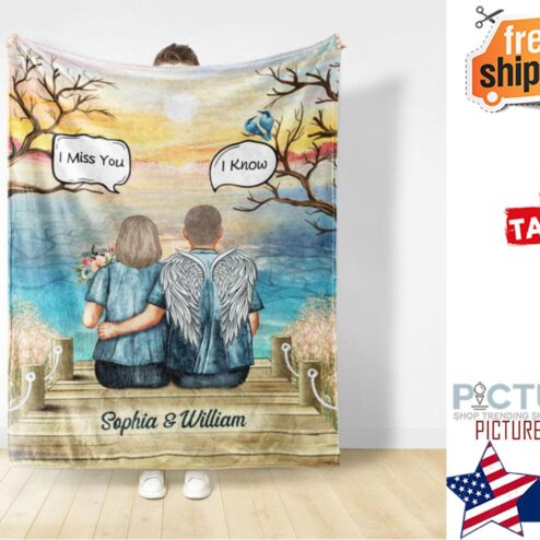 Still Talk About You Widow Middle Aged Couple Skin Memorial Gift Personalized Custom Blanket