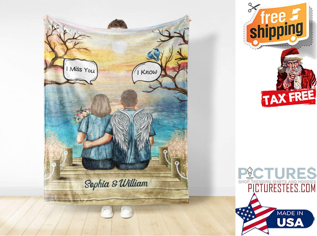 Still Talk About You Widow Middle Aged Couple Skin Memorial Gift Personalized Custom Blanket