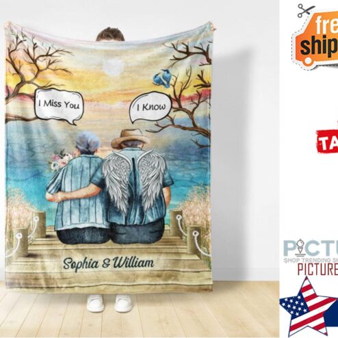 Still Talk About You Widow Old Couple Skin Memorial Gift Personalized Custom Blanket