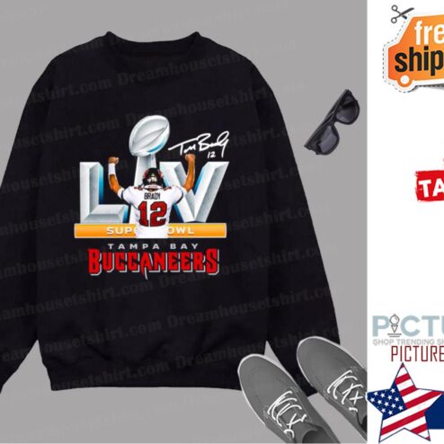 Tampa Bay Buccaneers 12 Tom Brady Super Bowl Liv shirt