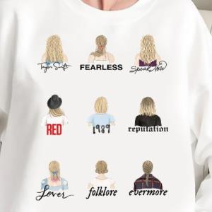 taylor swift through the years sweatshirt