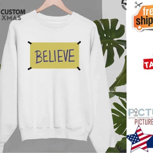Ted Lasso Believe Yellow Note Sweater